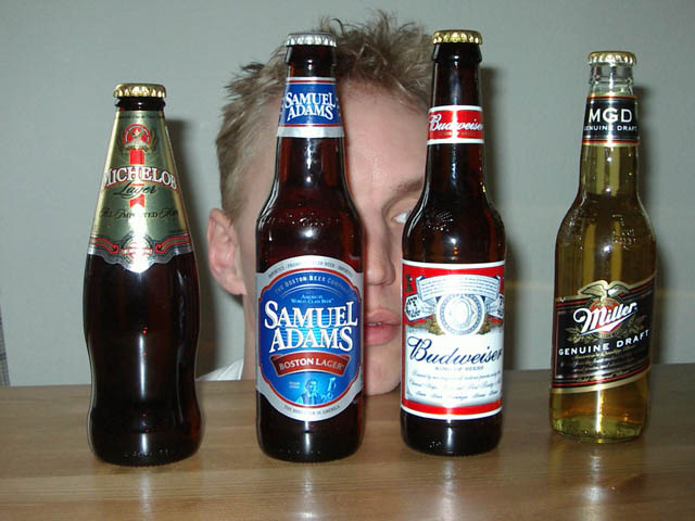 The different beers for the day.
