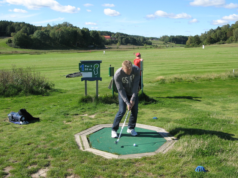 A school book golf swing. Sort of....
