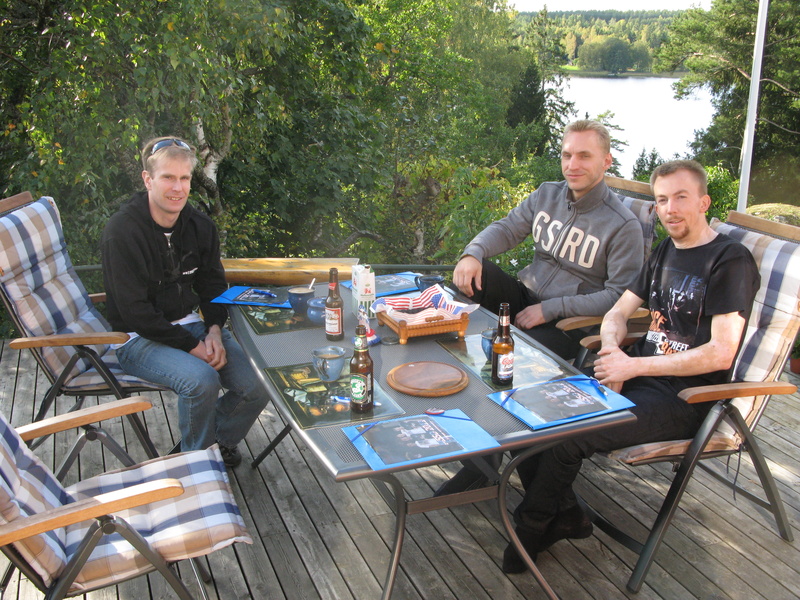 Drinking warm beer in the soft autumn sun