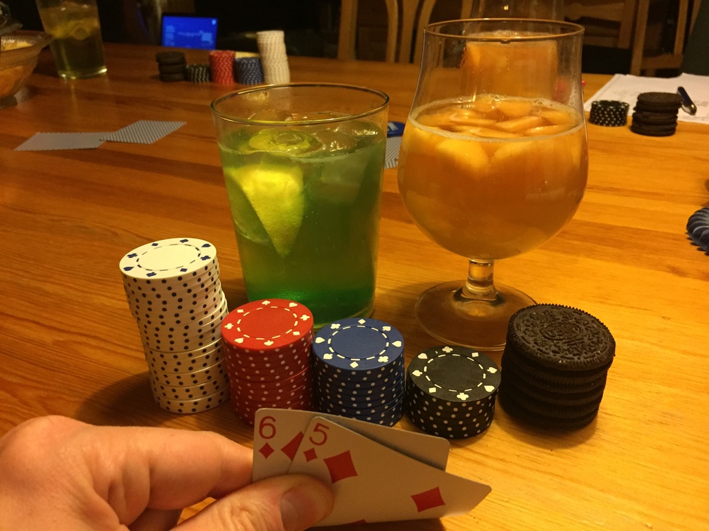 More drinks than chips...!